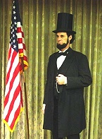 Dennis Boggs as Abe Lincoln
